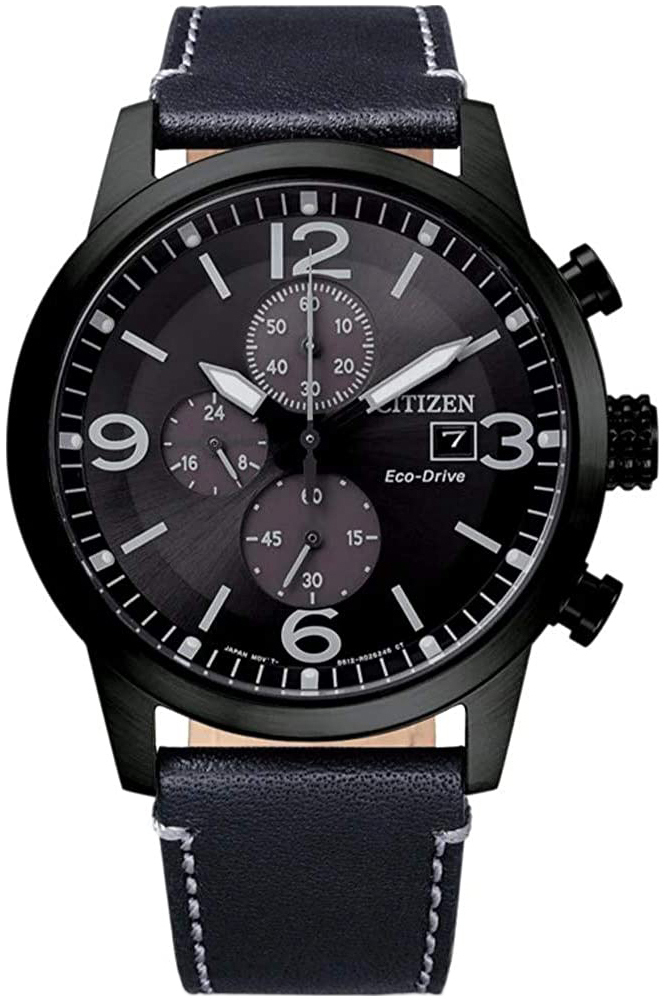 Citizen Herreklokke CA0745-29E Sort/Lær Ø43 mm