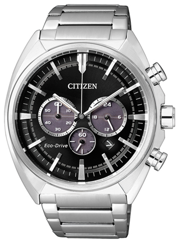 Citizen Herreklokke CA4280-53E Chrono Sort/Stål Ø44 mm
