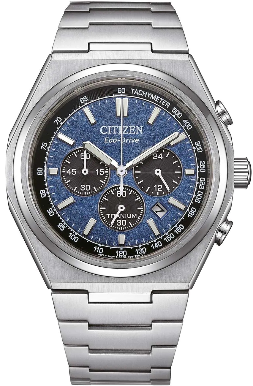 Citizen Herreklokke CA4610-85L Eco Drive Blå/Titan Ø42.5 mm