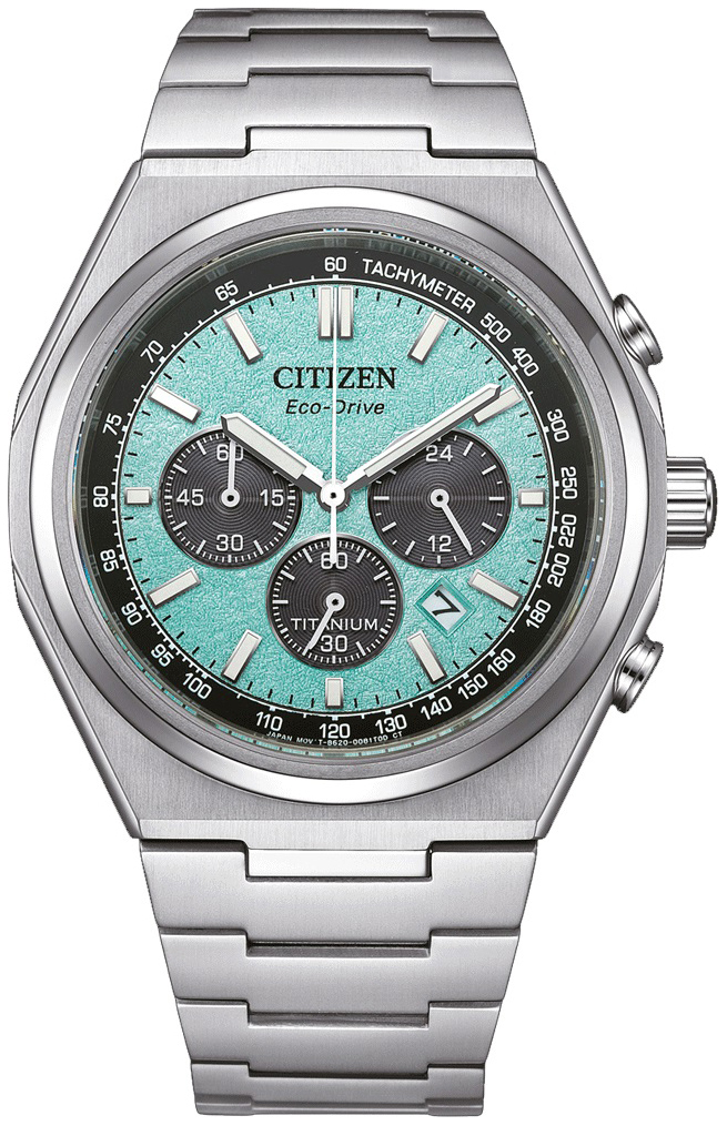 Citizen Herreklokke CA4610-85M Chrono Turkis/Titan Ø43 mm