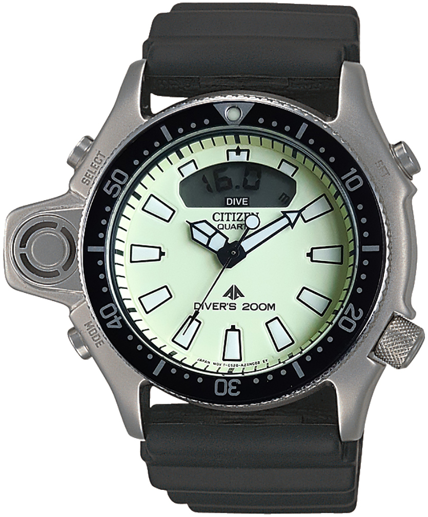 Citizen Herreklokke JP2007-17W Promaster Grønn/Gummi Ø44 mm