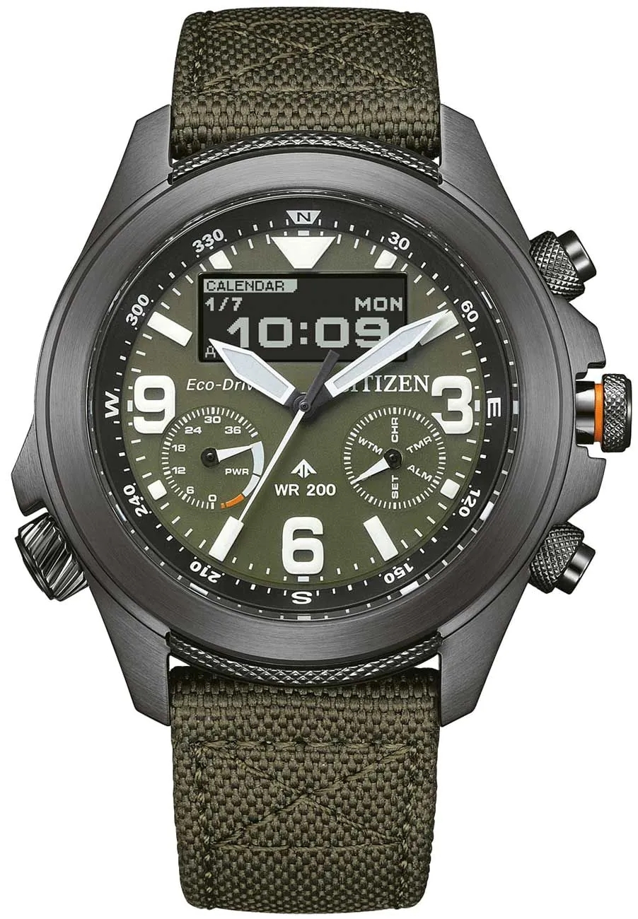 Citizen Herreklokke JV1005-02W Promaster Grønn/Tekstil Ø44 mm