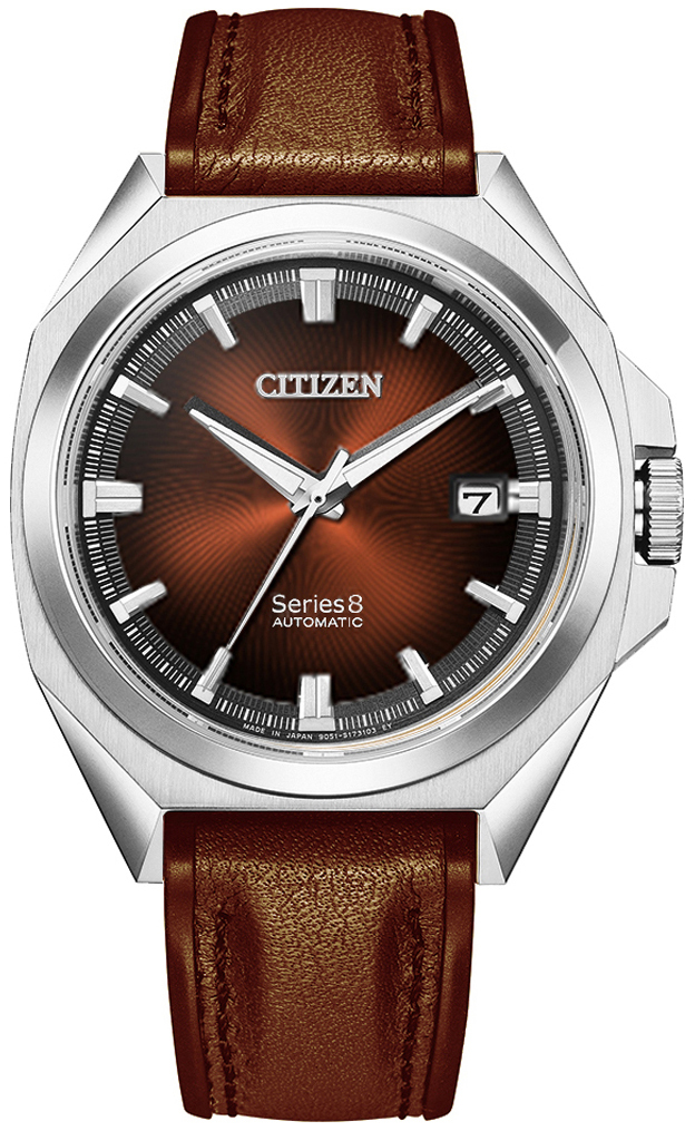 Citizen Herreklokke NB6011-11W Series 8 Brun/Lær Ø40 mm