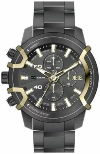 Diesel Herreklokke DZ4668 Griffed Grå/Stål Ø48 mm