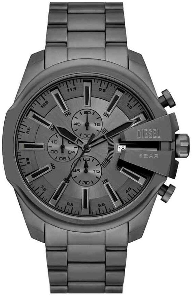 Diesel Herreklokke DZ4676 Mega Chief Grå/Stål Ø48 mm