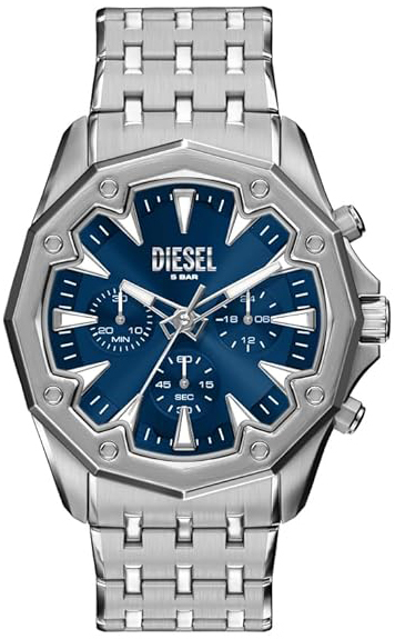 Diesel Herreklokke DZ4706 Stinger Blå/Stål Ø46 mm