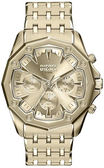Diesel Herreklokke DZ4707 Stinger Gull/Gulltonet stål Ø46 mm