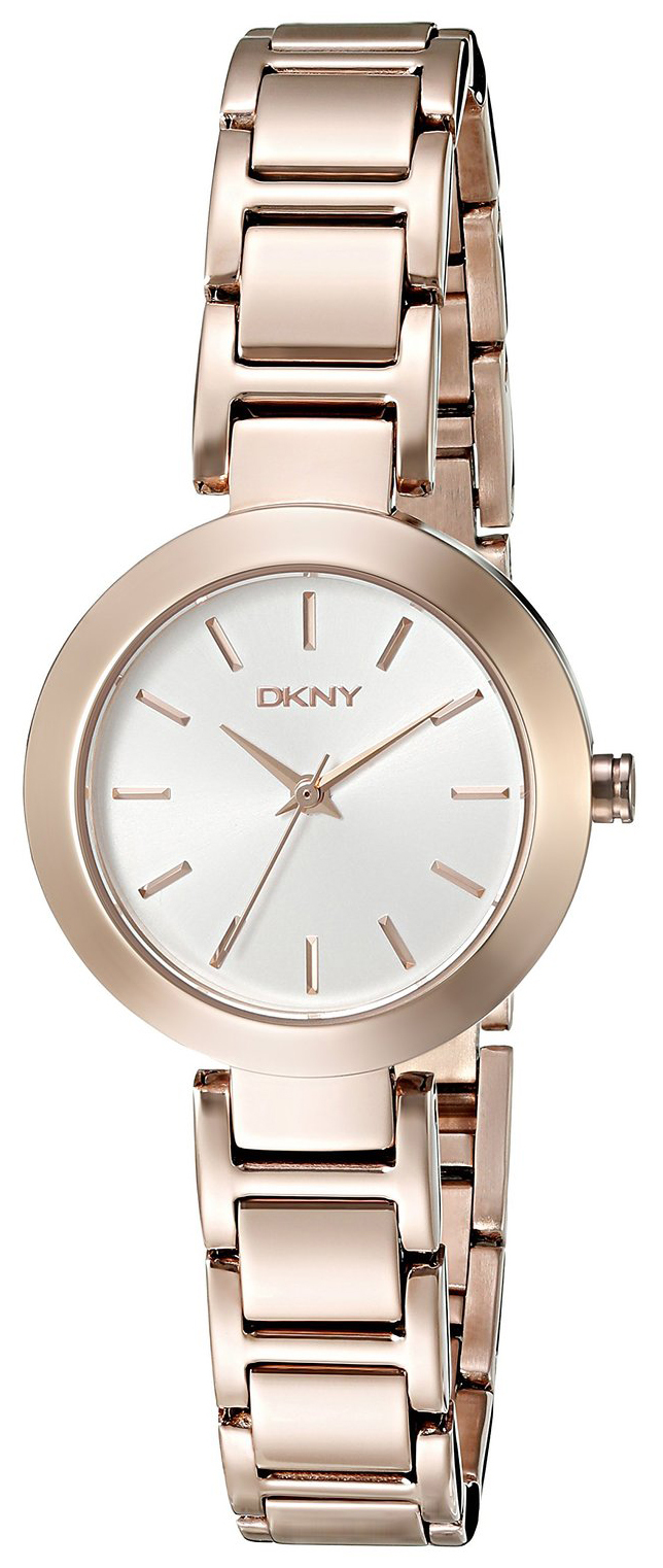 DKNY Dress Dameklokke NY2400 Sølvfarget/Rose-gulltonet stål Ø28 mm - DKNY