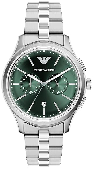Emporio Armani Herreklokke AR11746 Grønn/Stål Ø42 mm