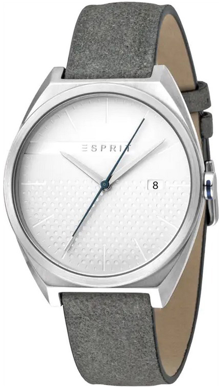 Esprit Herreklokke ES1G056L0015 Sølvfarget/Lær Ø40 mm