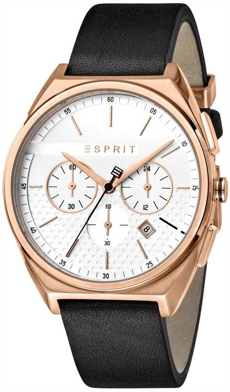 Esprit Herreklokke ES1G062L0035 Hvit/Lær Ø42 mm