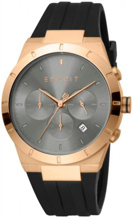 Esprit Herreklokke ES1G205P0045 Anderson Grå/Gummi Ø43 mm