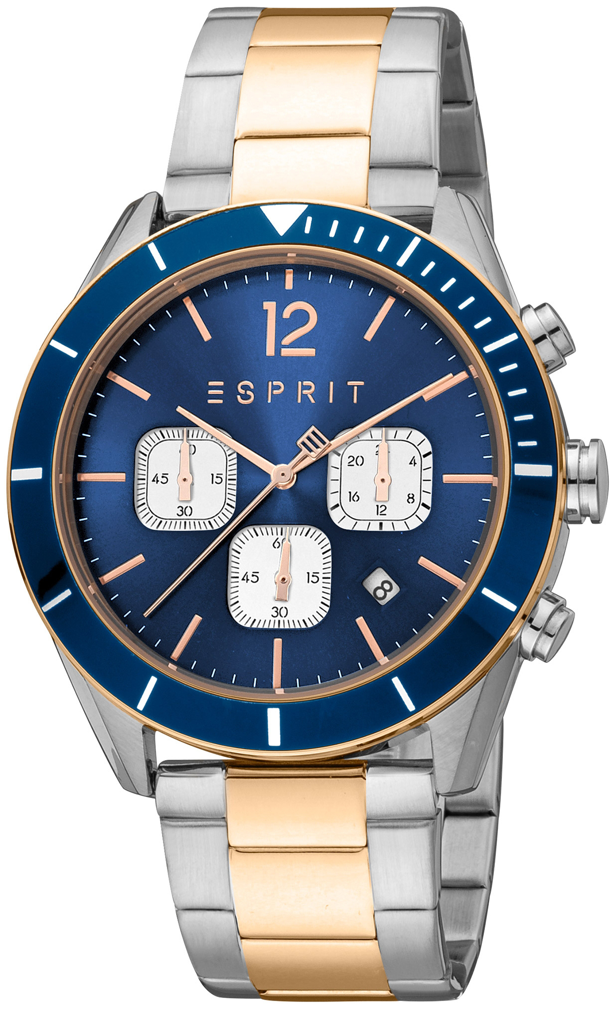 Esprit Herreklokke ES1G372M0085 Classic Blå/Stål Ø43 mm