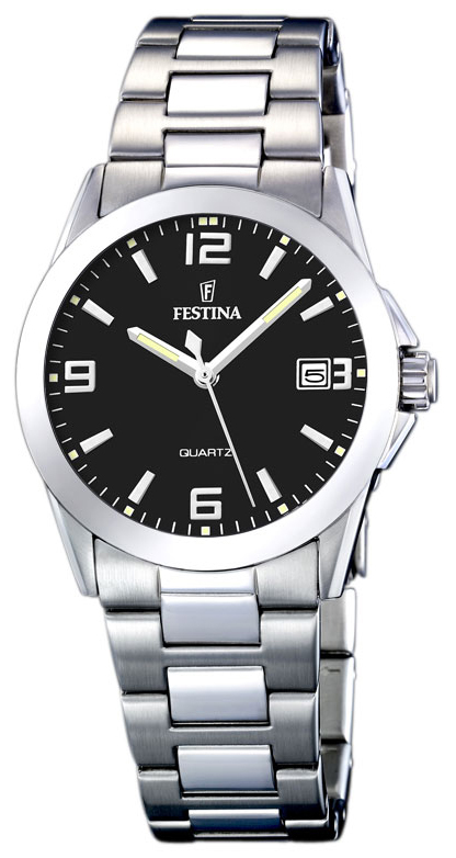 Festina Dameklokke F16377-4 Sort/Stål Ø30 mm - Festina