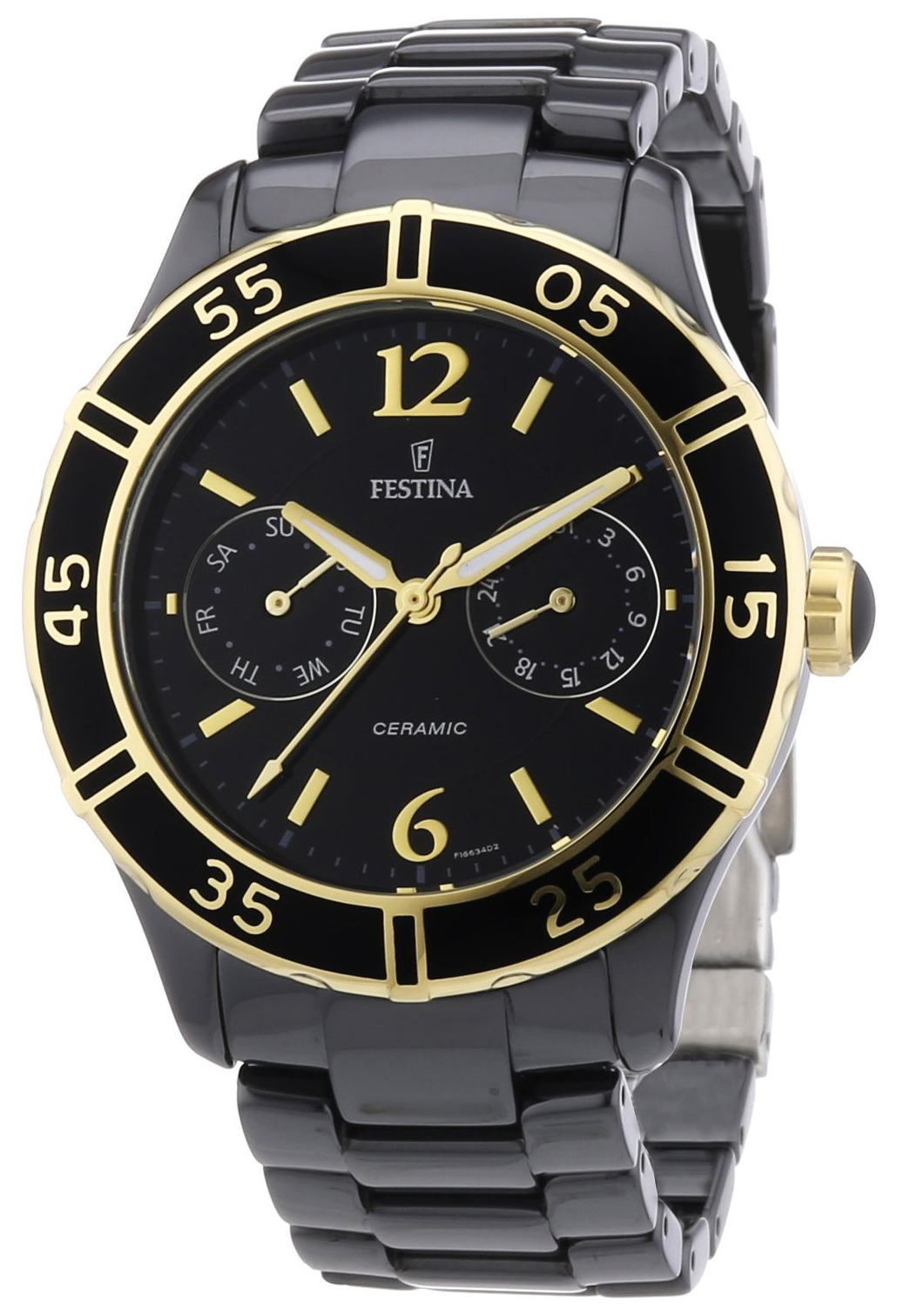 Festina Sport Dameklokke F16634-2 Sort/Keramik Ø38 mm - Festina