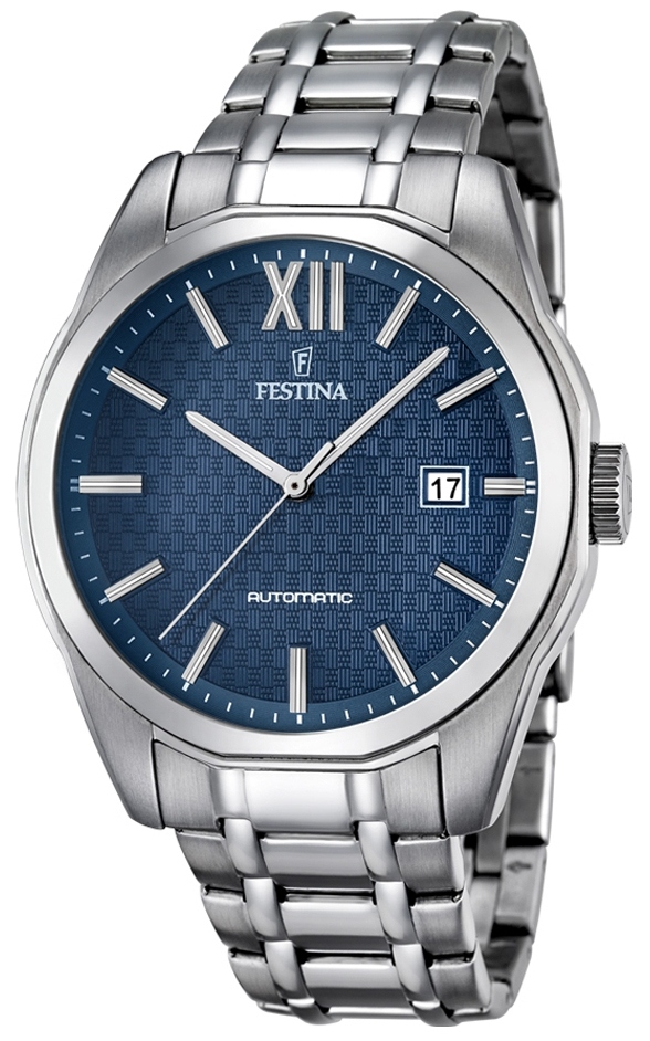 Festina Herreklokke F16884-3 Blå/Stål Ø39 mm - Festina