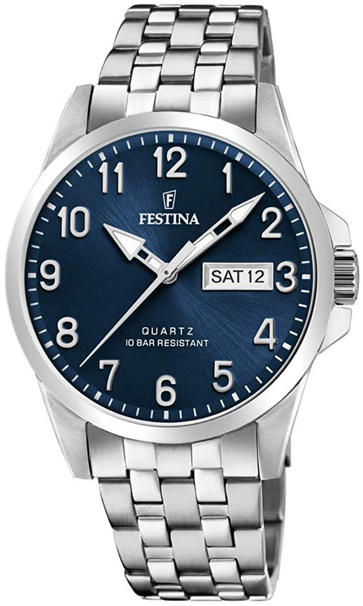 Festina Herreklokke F20357-C Blå/Stål Ø41 mm