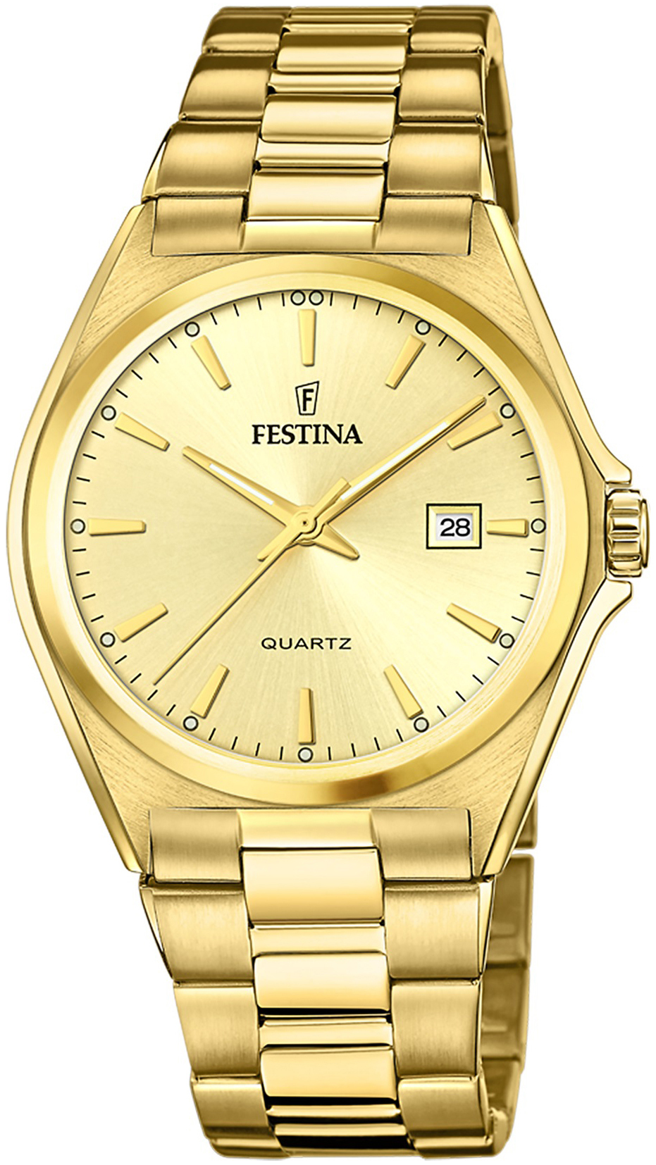 Festina Herreklokke F20555-3 Classic Gull/Gulltonet stål Ø40 mm