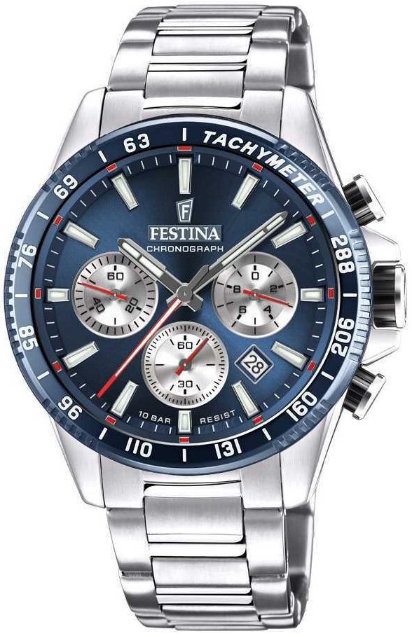 Festina Herreklokke F20560-2 Timeless Blå/Stål Ø45 mm