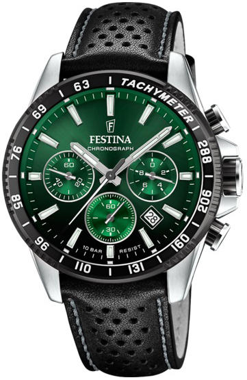 Festina Herreklokke F20561-5 Timeless Flerfarget/Lær Ø45 mm