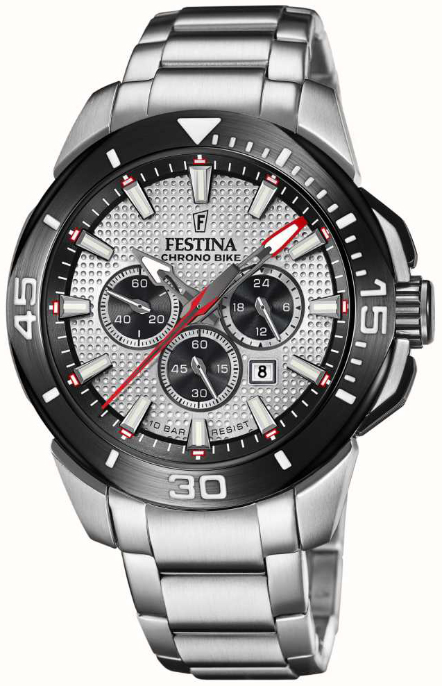 Festina Herreklokke F20641-1 Chrono Bike Grå/Stål Ø47 mm