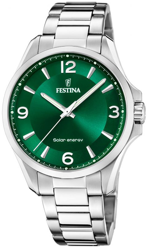 Festina Herreklokke F20656-3 Classic Grønn/Stål Ø41.5 mm
