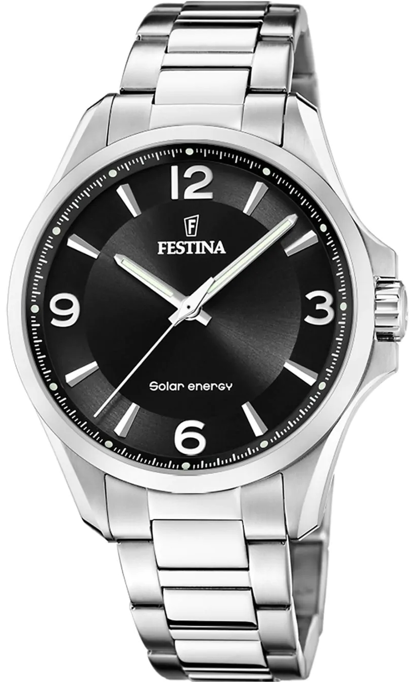 Festina Herreklokke F20656-4 Solar Energy Sort/Stål Ø41.5 mm
