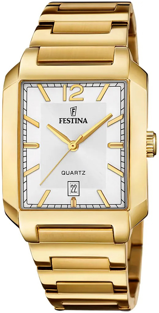 Festina Herreklokke F20678-2 Classic Sølvfarget/Gulltonet stål