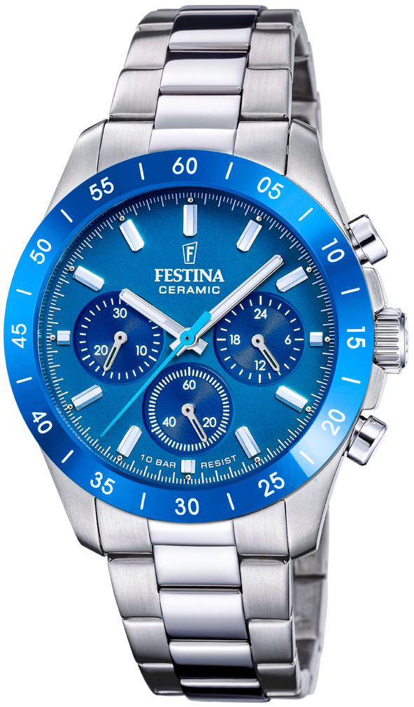 Festina Herreklokke F20693-4 Classic Blå/Stål Ø39 mm