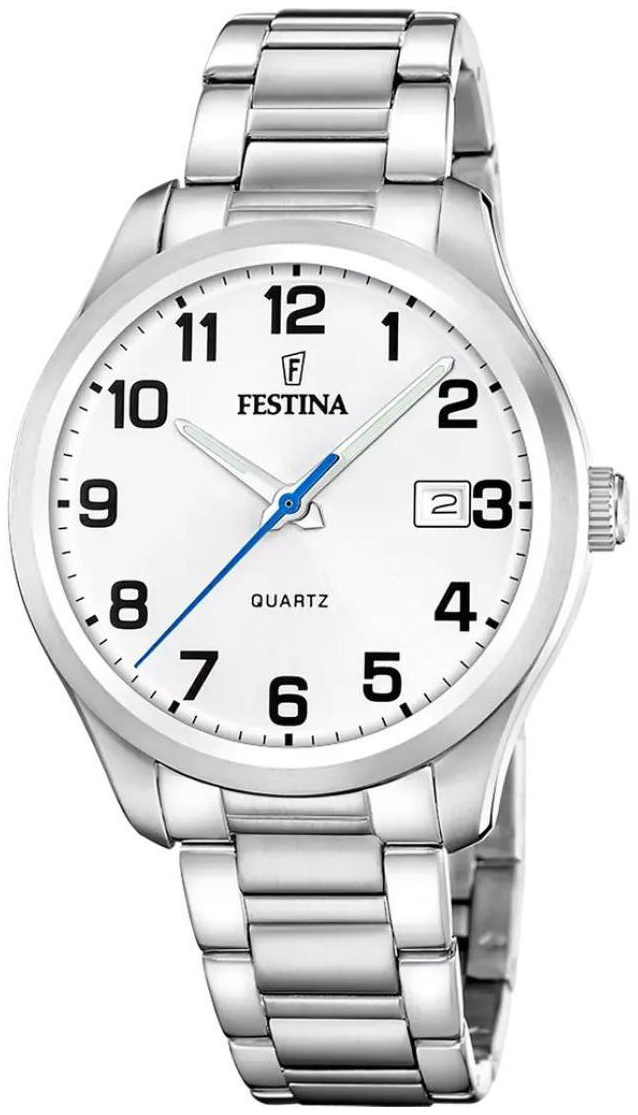 Festina Herreklokke F20736-1 Classic Hvit/Stål Ø42 mm