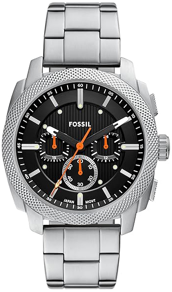 Fossil Herreklokke FS6095 Machine Sort/Stål Ø44 mm