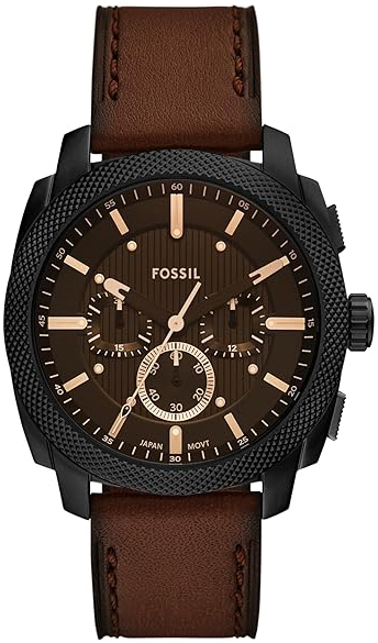 Fossil Herreklokke FS6101 Machine Brun/Lær Ø44 mm