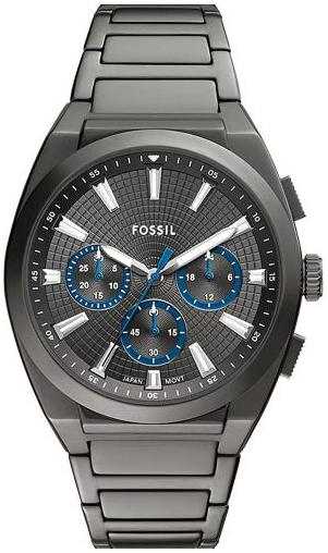 Fossil Herreklokke FS6107 Everett Grå/Stål Ø44 mm