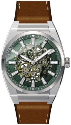 Fossil Herreklokke ME3261 Everett Grønn/Lær Ø42 mm