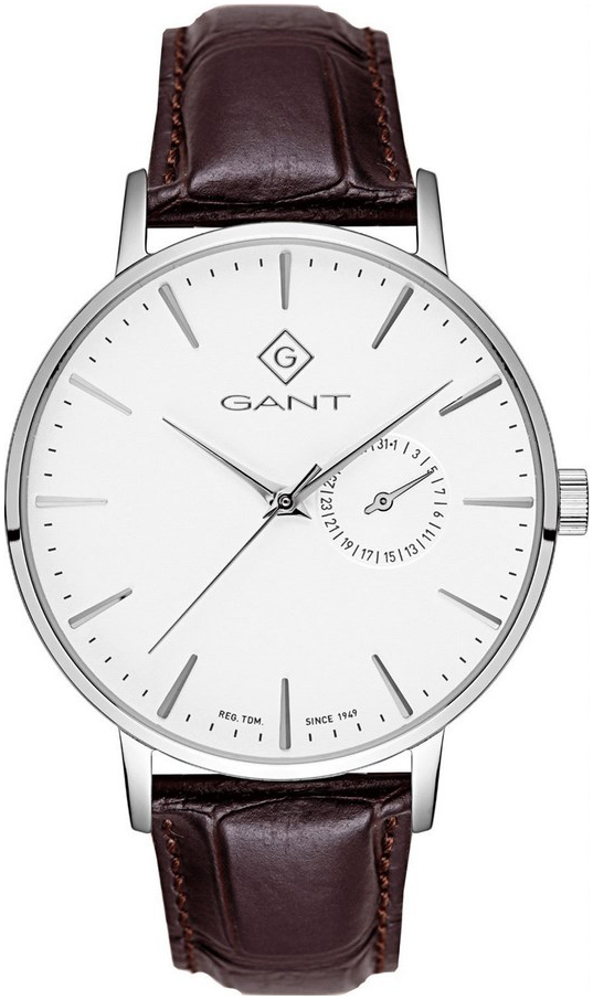 Gant Herreklokke G105001 Hvit/Lær Ø41.5 mm