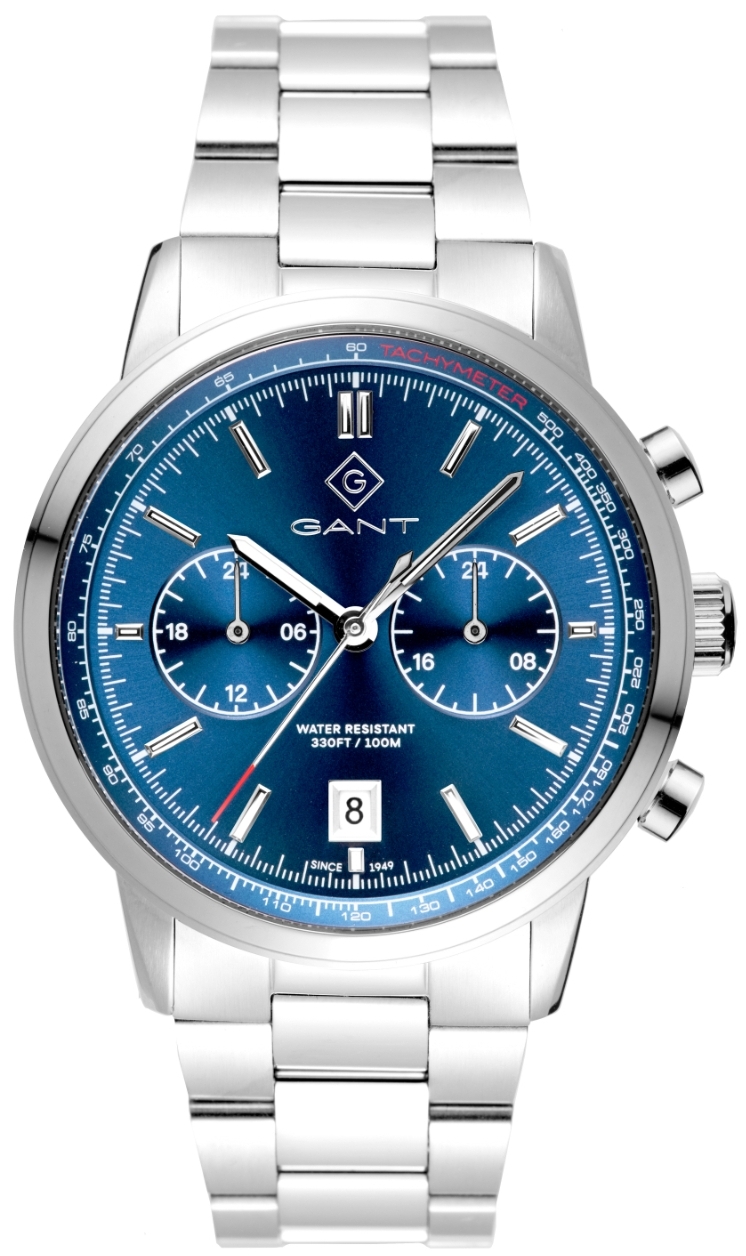 Gant Herreklokke G196002 Bergamo Blå/Stål Ø42 mm