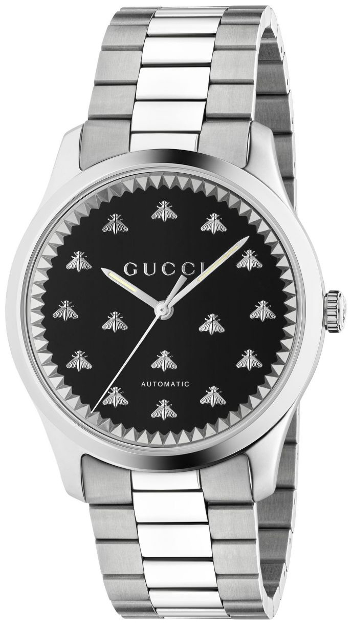 Gucci G-Timeless Herreklokke YA126283 Sort/Stål Ø42 mm - Gucci