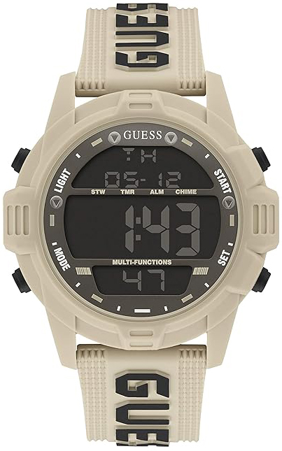 Guess Herreklokke GW0050G5 Sport LCD/Gummi Ø48 mm