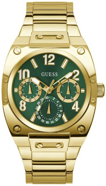 Guess Herreklokke GW0624G2 Prodigy Grønn/Gulltonet stål Ø43 mm