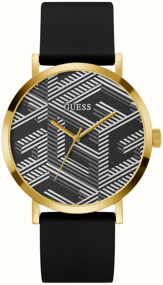 Guess Herreklokke GW0625G2 Imprint Flerfarget/Gummi Ø44 mm