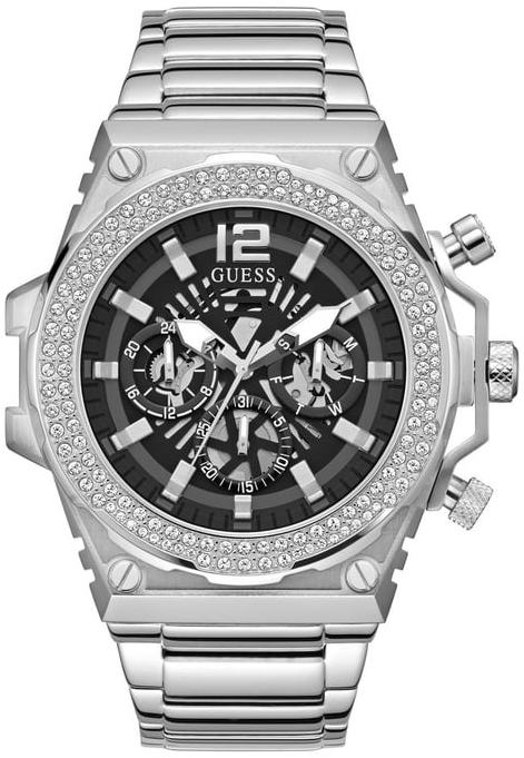 Guess Herreklokke GW0632G1 Sort/Stål Ø48 mm