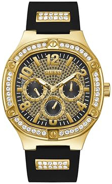Guess Herreklokke GW0641G2 Duke Sort/Gulltonet stål Ø47 mm