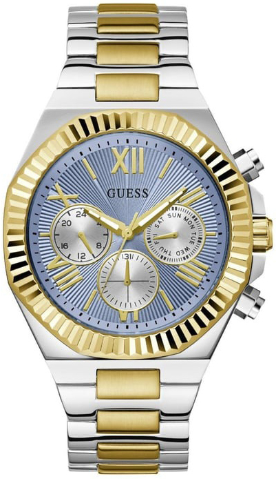 Guess Herreklokke GW0703G3 Equity Blå/Gulltonet stål Ø44 mm