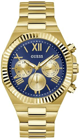Guess Herreklokke GW0703G6 Equity Blå/Gulltonet stål Ø44 mm