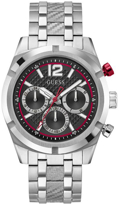 Guess Herreklokke GW0714G1 Resistance Sort/Stål Ø44 mm