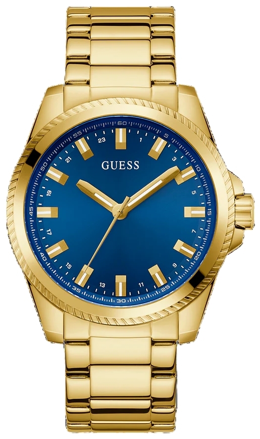 Guess Herreklokke GW0718G2 Champ VALUE Blå/Gulltonet stål Ø44 mm