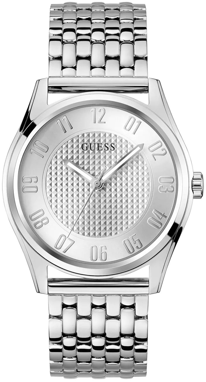 Guess Herreklokke GW0895G1 Dress Sølvfarget/Stål Ø42 mm