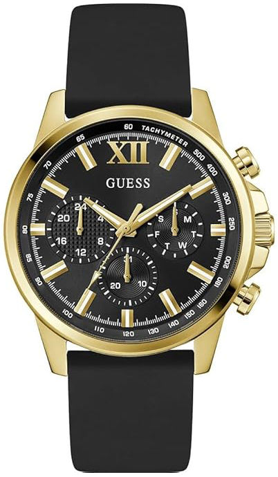 Guess Herreklokke GW0913G2 Walker Sort/Gummi Ø44 mm