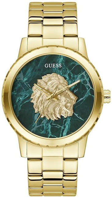 Guess Herreklokke GW0958G2 Monarch Grønn/Gulltonet stål Ø44 mm