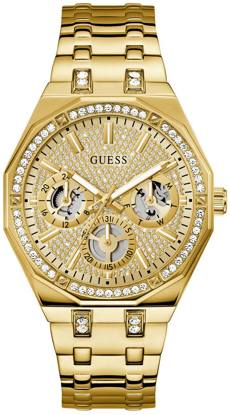 Guess Herreklokke GW0960G2 Kryptonite Gull/Gulltonet stål Ø43 mm